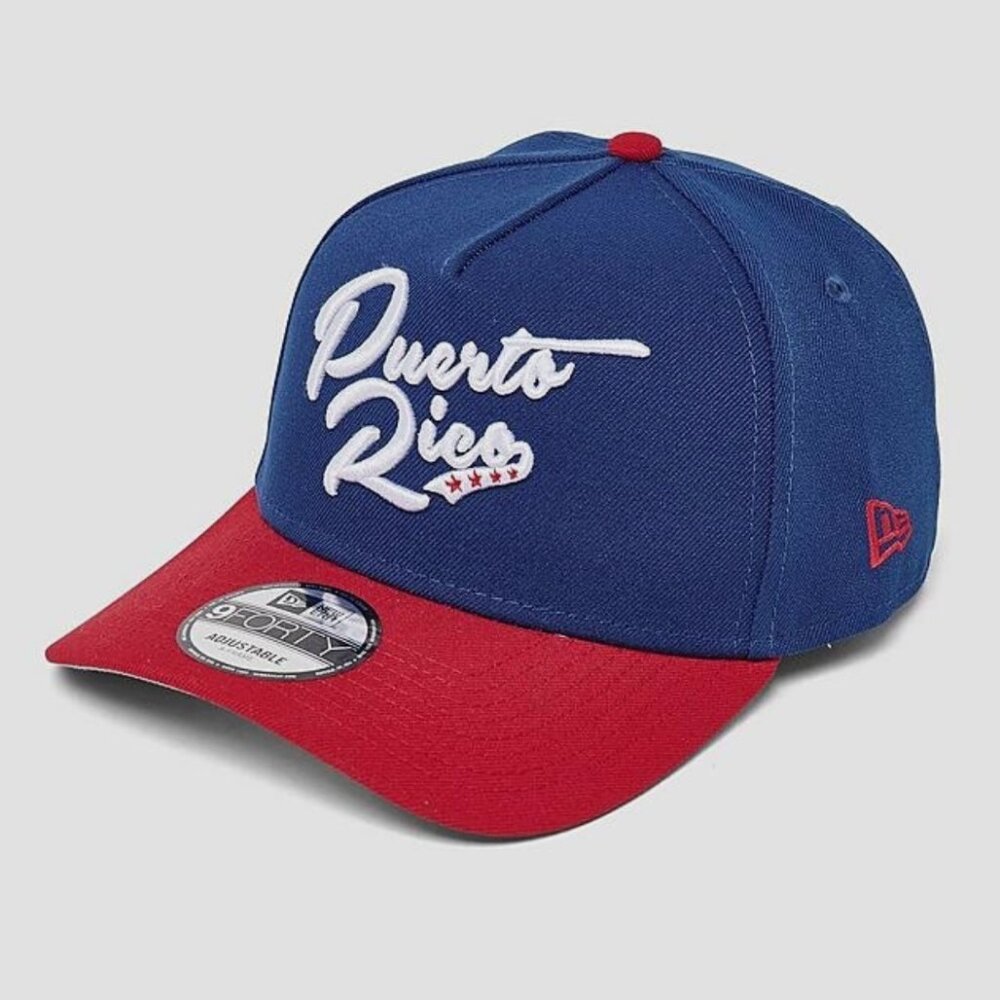 NEW ERA PUERTO RICO 9FORTY PREMIUM EMBROIDERED SNAPBACK HAT CAP